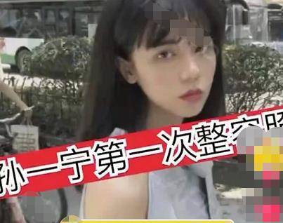 孙一宁整容前后对比_网红女的著名黑料,_孙一宁整容前照片